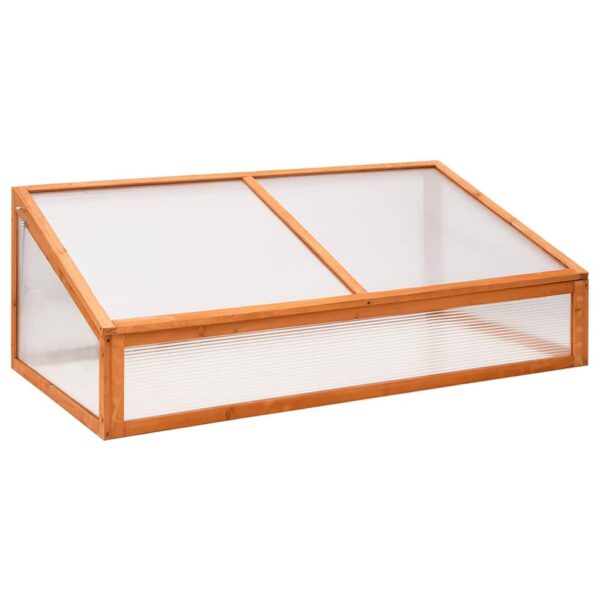 HomeDiscount-Greenhouse Orange 110x58.5x39 cm Fir Wood