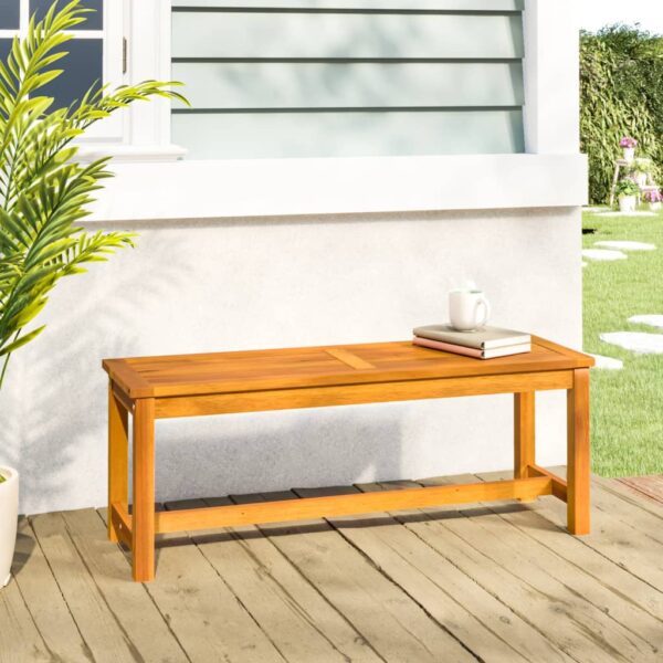 HomeDiscount-Garden Bench 110x35x45 cm Solid Wood Acacia