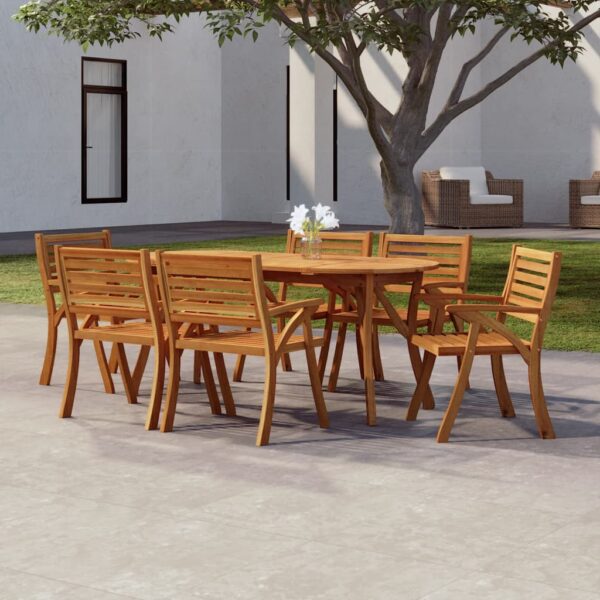 HomeDiscount-Garden Table 200x90x75 cm Solid Wood Acacia