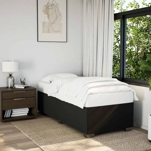 HomeDiscount-Bed Frame without Mattress Black King Single Fabric