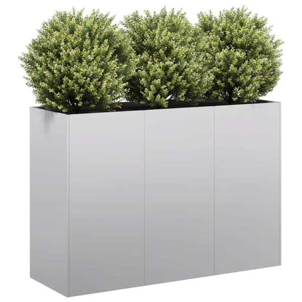 HomeDiscount-Planter 120x40x80 cm Galvanised Steel