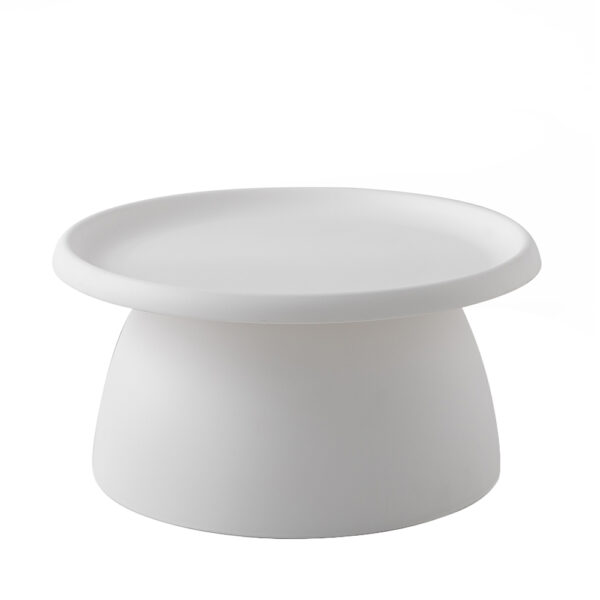 HomeDiscount-Coffee Table Round 71CM Plastic White