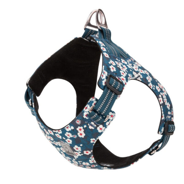 HomeDiscount-Floral Doggy Harness - Blue  S