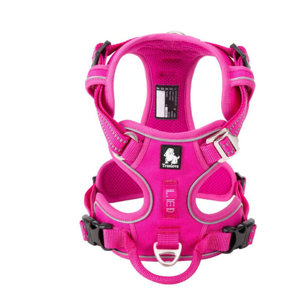 HomeDiscount-No Pull Explosion Proof Dog Harness - Pink  XL