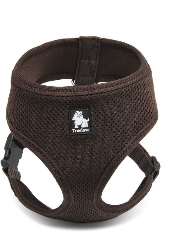 HomeDiscount-Dog Harness with Steel D Ring - Brown  XL