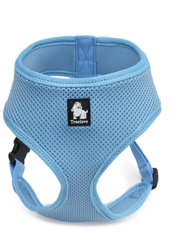 HomeDiscount-Dog Harness with Steel D Ring - Blue  S