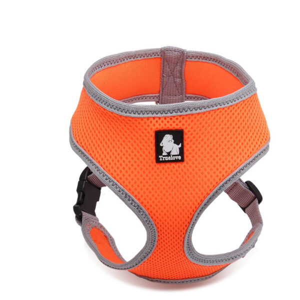 HomeDiscount-Dog Harness with Steel D Ring - Orange  M