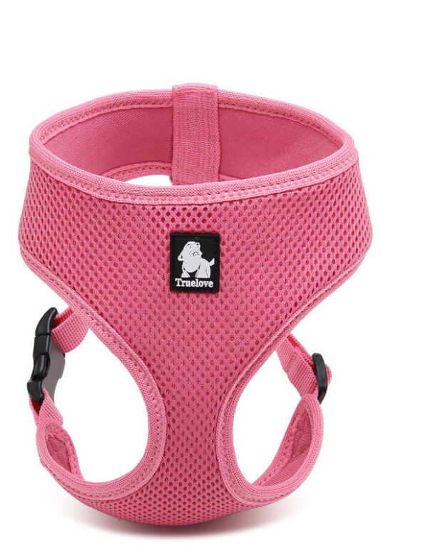 HomeDiscount-Dog Harness with Steel D Ring - Pink  L