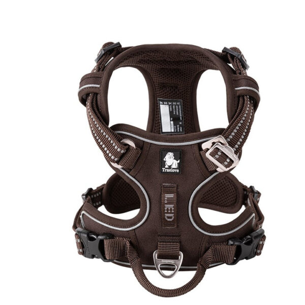 HomeDiscount-No Pull Explosion Proof Dog Harness - Brown  XL