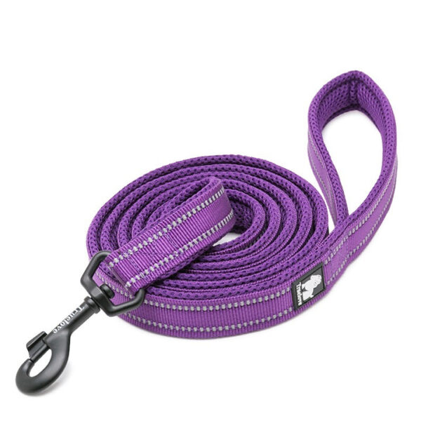 HomeDiscount-Reflective Pet Leash 2m - Purple  S