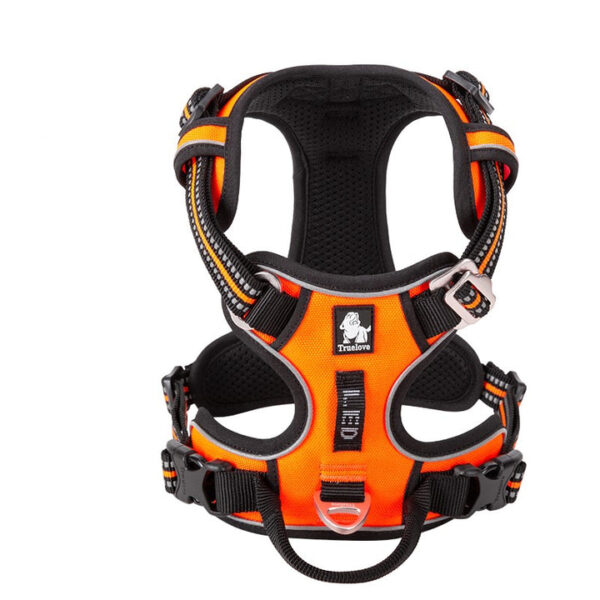 HomeDiscount-No Pull Explosion Proof Dog Harness - Orange  M