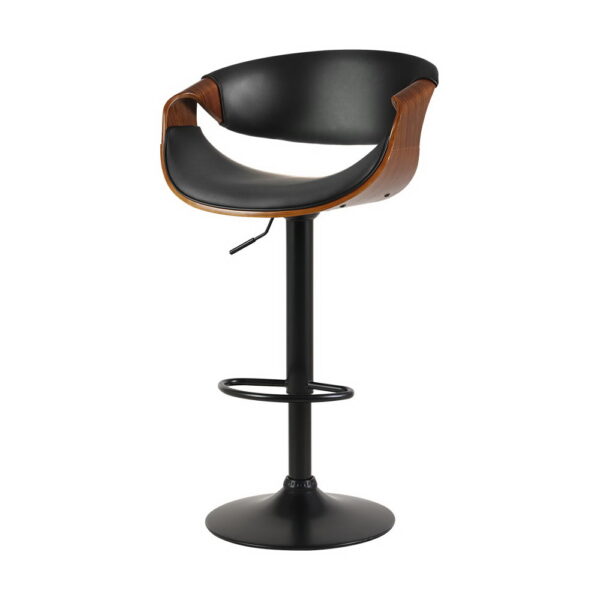 HomeDiscount-Bar Stools Gas Lift Leather w/Armrest