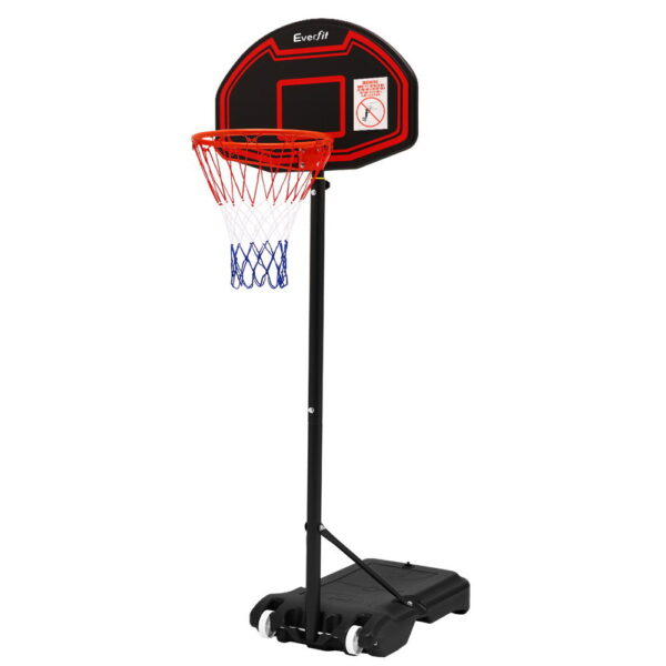 HomeDiscount-2.1M Basketball Hoop Stand System Adjustable Portable Pro Kids Black