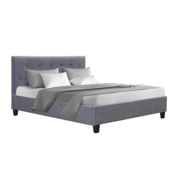 HomeDiscount-Bed Frame Double Size Grey VANKE