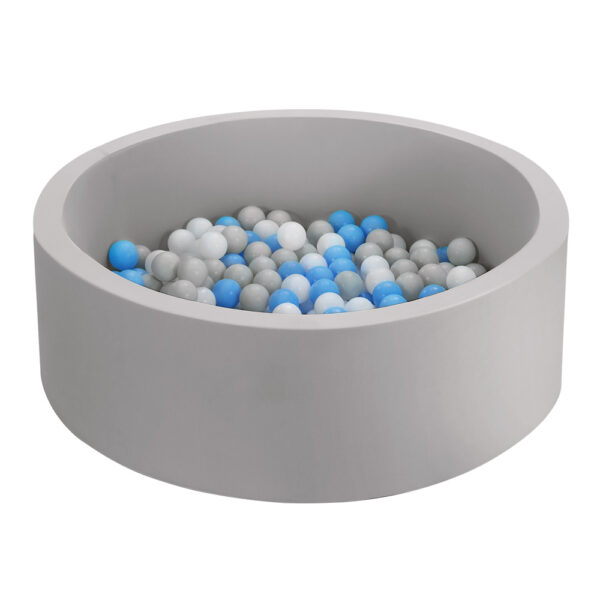 HomeDiscount-Kids Ball Pit 90x30cm Ocean Foam Play Pool Barrier Toys Children Grey