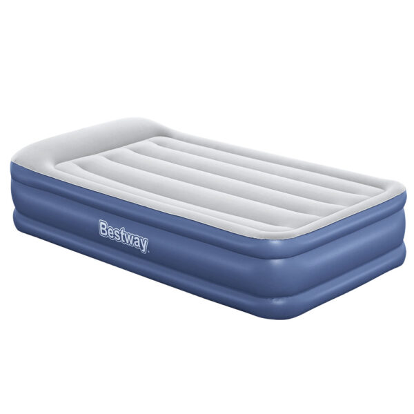 HomeDiscount-Air Mattress Inflatable Bed 46cm Airbed Single Blue