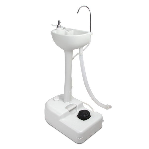 HomeDiscount-Camping Basin Portable Hand Wash Sink Stand 19L Capacity