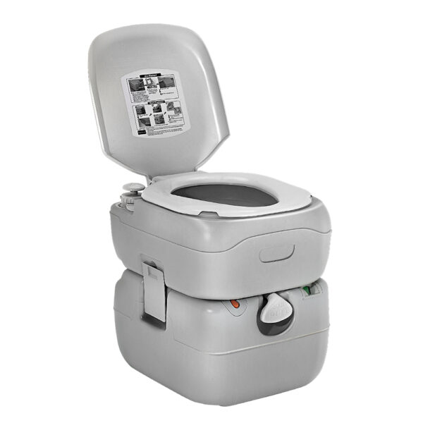 HomeDiscount-22L Portable Camping Toilet Outdoor Flush Potty Boating