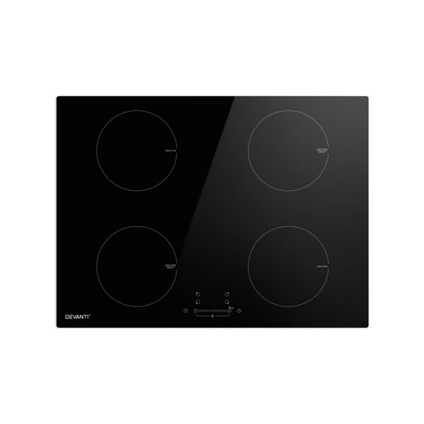 HomeDiscount-Electric Induction Cooktop 70cm Ceramic 4 Zones Stove Cook Top Hot Plate 7000W