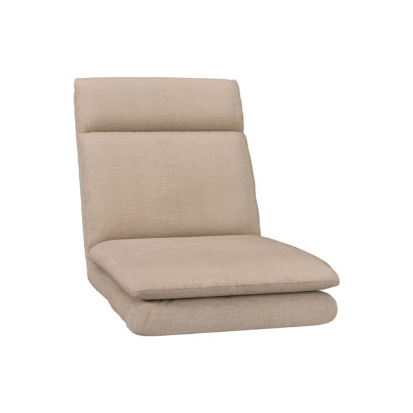 HomeDiscount-Floor Chair Sofa 1 Seater Linen Beige