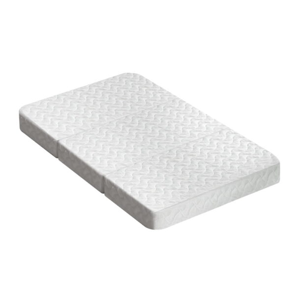 HomeDiscount-Foldable Mattress Folding Foam Cot Bed White