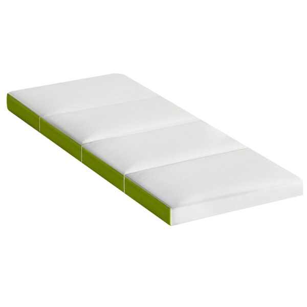 HomeDiscount-Foldable Mattress Folding Foam Single Green