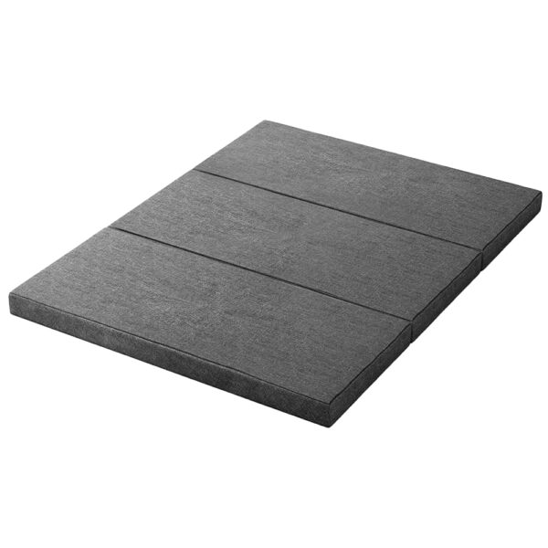 HomeDiscount-Foldable Mattress Folding Foam Queen Grey