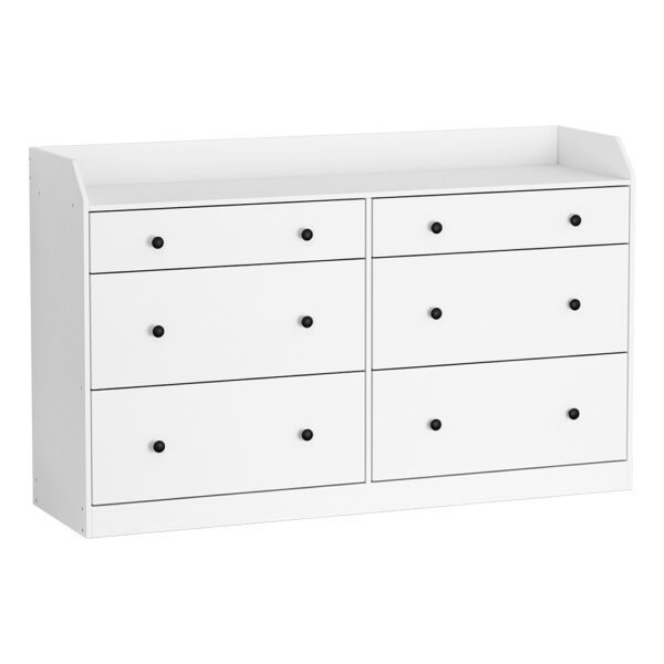 HomeDiscount-6 Chest of Drawers - PETE White