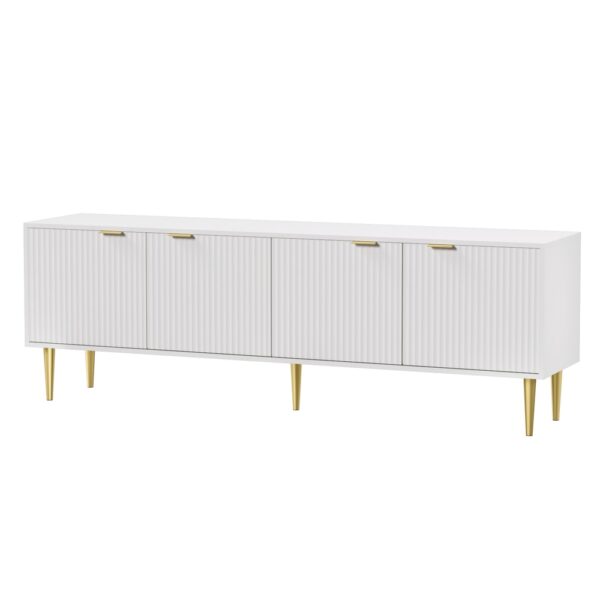 HomeDiscount-TV Cabinet Entertainment Unit Stand Storage 180CM White