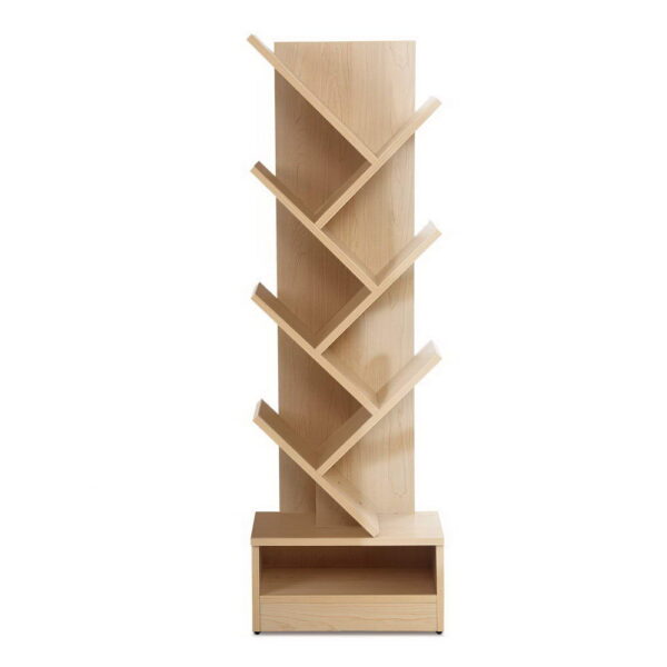 HomeDiscount-Tree Bookshelf 7 Tiers - ECHO Oak