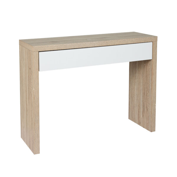 HomeDiscount-Console Table Storage Drawer Jory White Pine