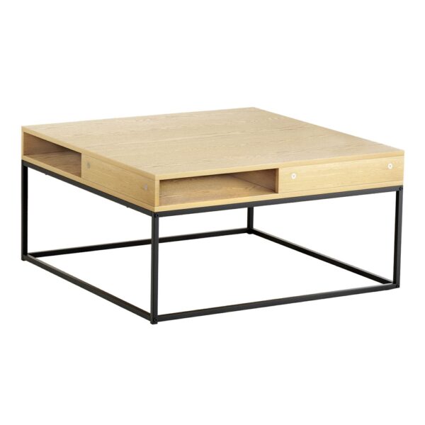 HomeDiscount-Coffee Table Storage Shelf Metal Frame