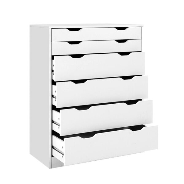 HomeDiscount-6 Chest of Drawers - MYLA White