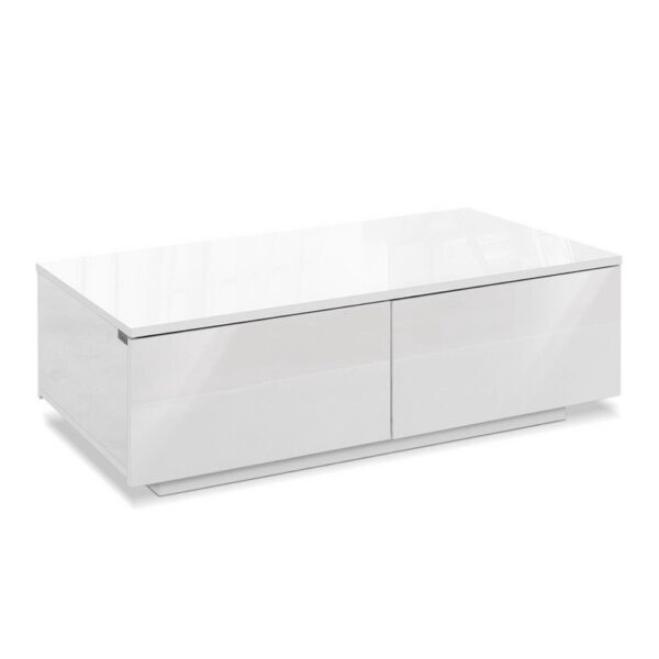 HomeDiscount-Coffee Table 4 Drawers White Trevi