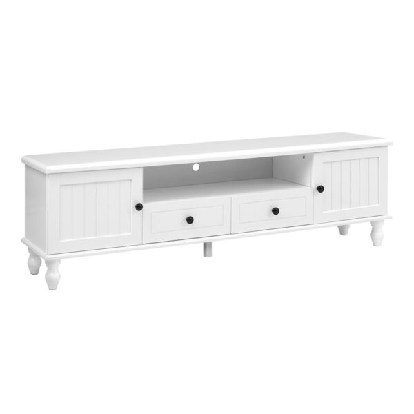 HomeDiscount-TV Cabinet Entertainment Unit 160cm White Kubi