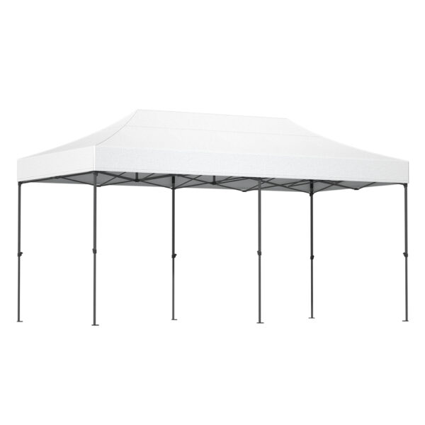 HomeDiscount-Gazebo Pop Up Marquee 3x6 Folding Tent Wedding 500D Oxford Fabric White