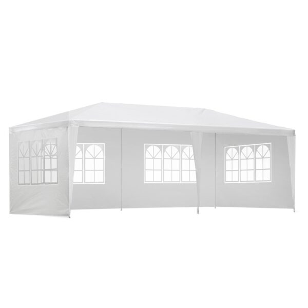 HomeDiscount-Gazebo 3x6m Marquee Wedding Party Tent Outdoor Camping Side Wall Canopy 4 Panel