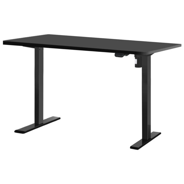 HomeDiscount-Standing Desk Motorised Black 140CM