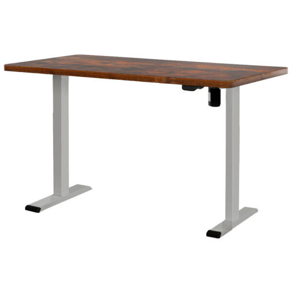 HomeDiscount-Standing Desk Motorised 120CM Rustic Brown