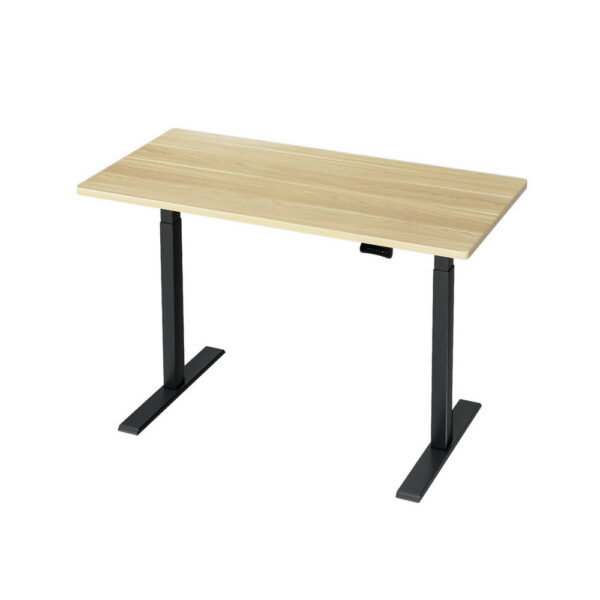 HomeDiscount-Standing Desk Motorised Dual Motor Oak 120CM