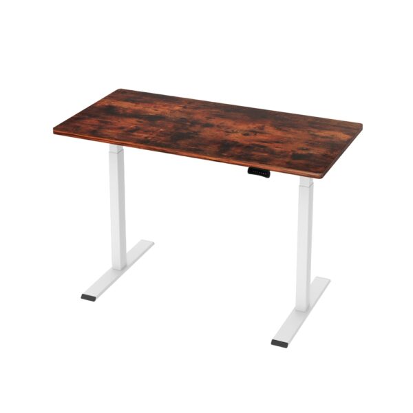 HomeDiscount-Standing Desk Motorised Dual Motor 120CM Rustic Brwon