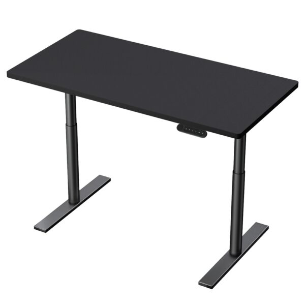 HomeDiscount-Standing Desk Motorised Electric Dual Motor Black 120CM