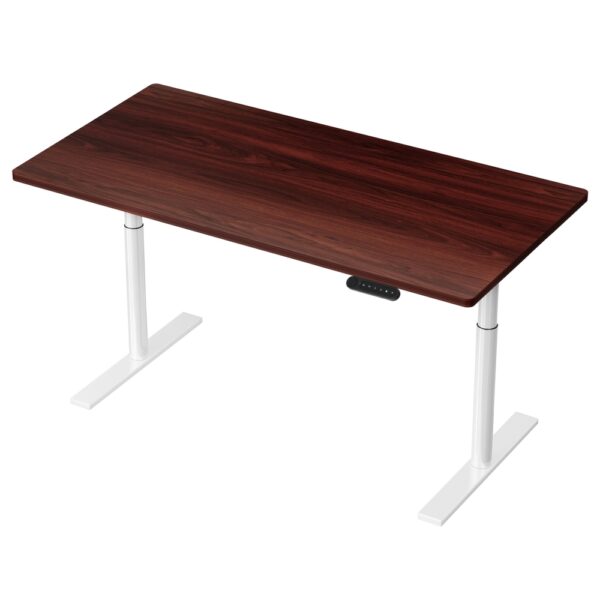 HomeDiscount-Standing Desk Motorised Electric Dual Motor 140CM Walnut