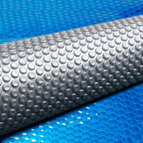 HomeDiscount-Pool Cover 500 Micron 10x4m Swimming Pool Solar Blanket Blue Silver