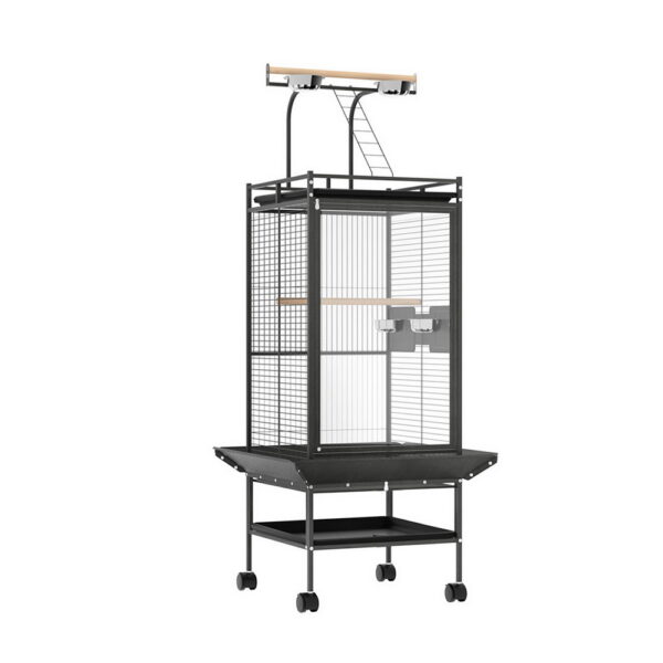 HomeDiscount-Bird Cage Large Cages 155cm Parrot Aviary Stand-Alone Budgie Wheels Castor