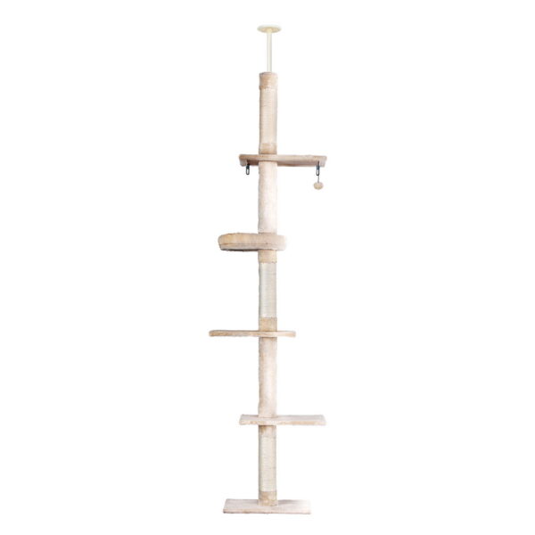 HomeDiscount-Cat Tree 290cm Tower Scratching Cats Post Scratcher Floor to Ceiling Bed