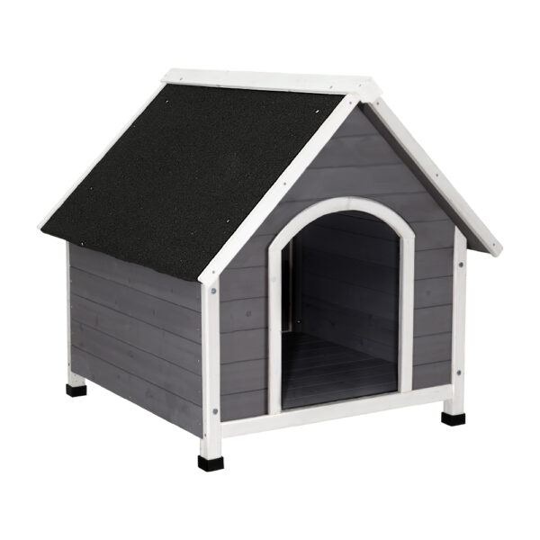 HomeDiscount-Dog Kennel Wooden Large House Outdoor Indoor Puppy Pet Cabin Weatherproof XL