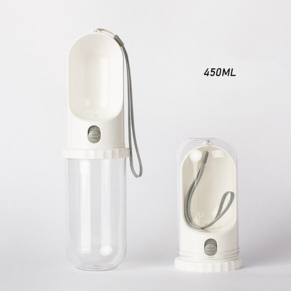 HomeDiscount-Pet Water Bottle - White 450 ml