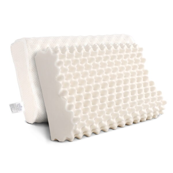 HomeDiscount-Natural Latex Pillow Twin Pack