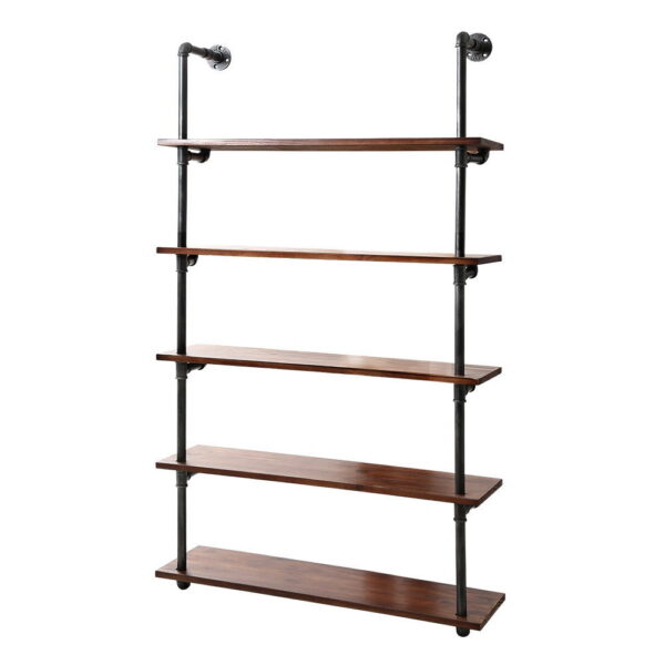 HomeDiscount-Floating DIY Pipe Shelf 5 Tiers - ISSA